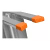 Krause Dopplo 120410 escalera de tijera de doble acceso, aluminio, 2 x 5 peldaños