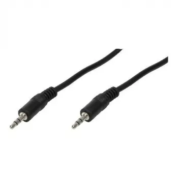 LogiLink CA1048 cable de conexión de audio jack 0,20 m negro (mate)