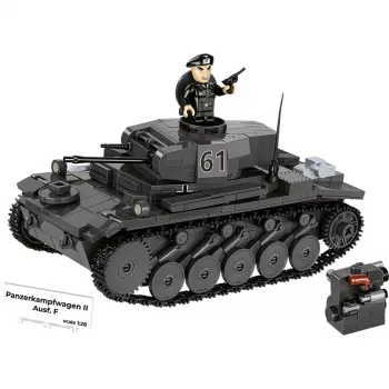 Set de construcción Cobi Panzerkampfwagen II Ausf. F – 813 piezas, negro, edad 9+