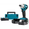 Atornillador de impacto a batería Makita DTD156RTJ 2500 RPM verde