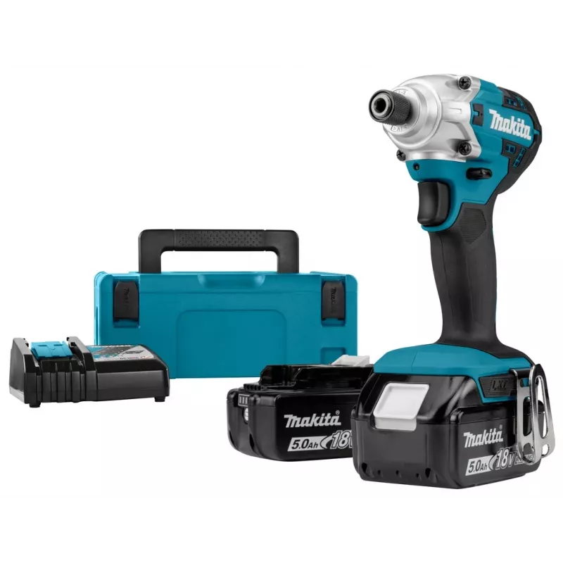 Atornillador de impacto a batería Makita DTD156RTJ 2500 RPM verde