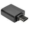 Adaptador USB Eaton Tripp Lite Series USB 3.1 Gen 1.5 USB-C a USB Type-A M/F 5 Gbps tablet smartphone - Adaptador USB - USB Type-A (H) a USB-C de 24 pines (M) - USB 3.1 - negro (U428-000-F)