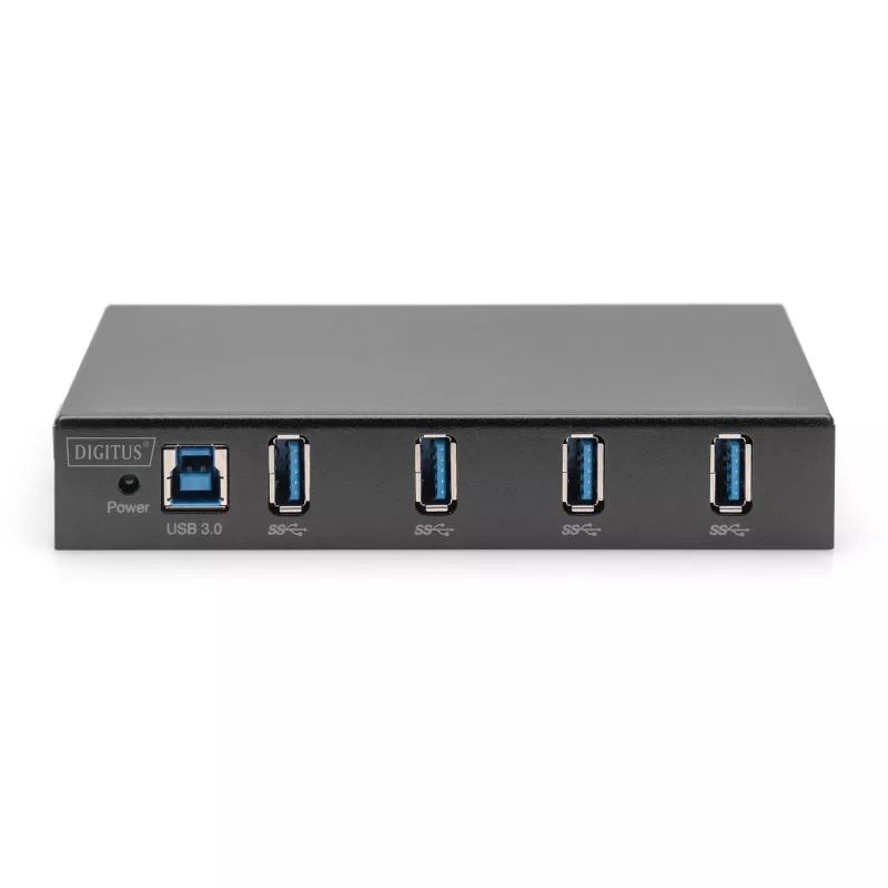Hub USB DIGITUS 4 puertos 3.0->4xA3.0 industrial line negro