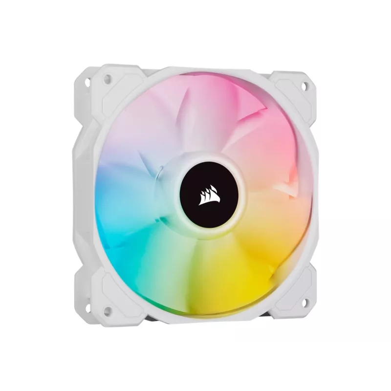 Ventilador de carcasa Corsair iCUE SP120 RGB ELITE Performance 120mm blanco PWM ARGB pack de tres