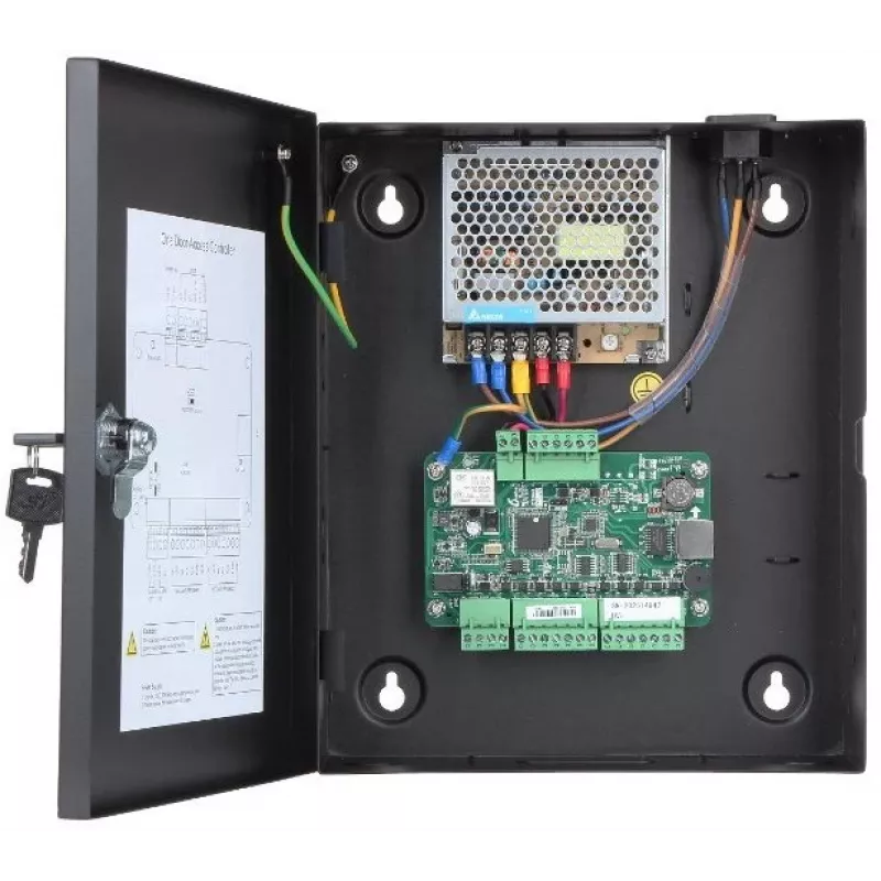 Controlador de acceso Hikvision DS-K2801 Negro 237x285x69mm