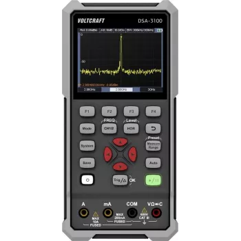 Osciloscopio de mano Voltcraft DSA-3100 100 MHz 2 canales 500 MSa/s 8 kpts 8 bits dispositivo de mano (VC-16968915)