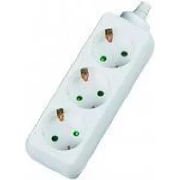 Alargador Dexlan 994904 4 m 3 tomas de corriente para interior blanco