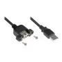 Good Connections alargador USB2.0 A-conector hembra empotrable A 0,3 m