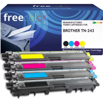 Tóner Freecolor Brother TN-243 3000 páginas negro/cian/magenta/amarillo