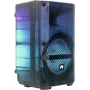 Altavoz de fiesta portátil Omnitronic MSE-8+ con funcionamiento a batería y efectos LED