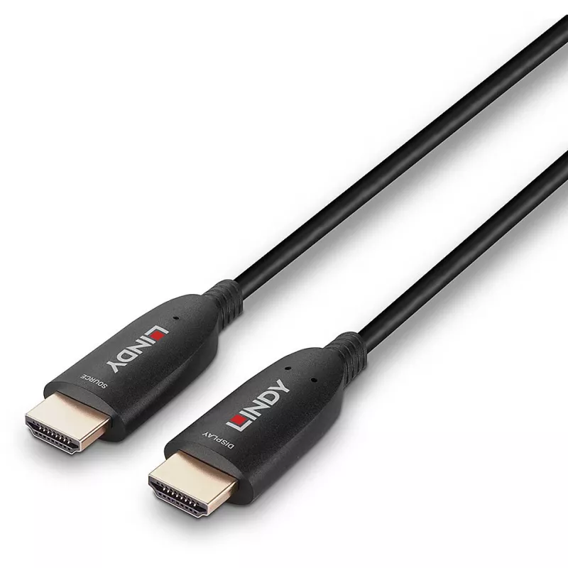 Cable HDMI híbrido de fibra óptica Lindy 20m 8K60