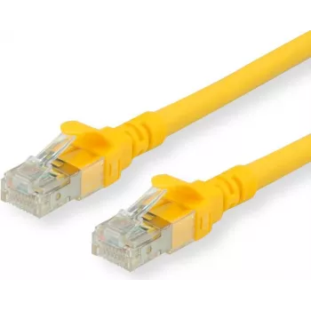 Roline - Cable de parcheo - RJ-45 (M) a RJ-45 (M) - 2 m - SFTP, PiMF - CAT 6 - libre de halógenos, moldeado, hilo flexible - amarillo