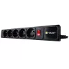 Regleta con protección contra sobretensiones TRACER PowerGear Tracer 47138 5 m negra con cable de 5 m