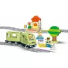 Set de tren de juguete LEGO DUPLO Tren de aventuras interactivo 10427, 57 piezas, 2 minifiguras, para niños a partir de 2 años
