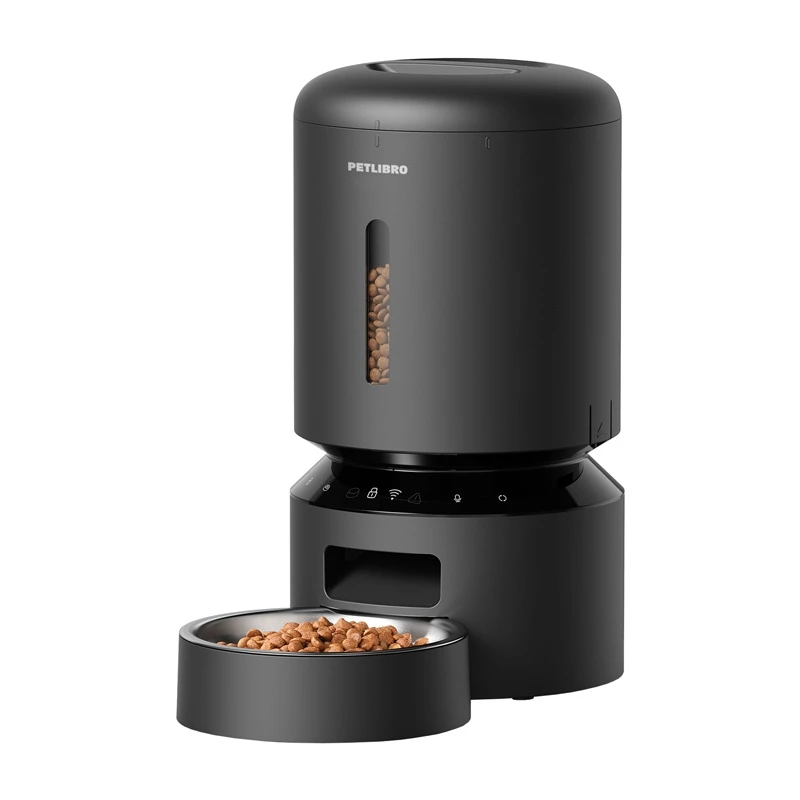 Comedero automático para mascotas Aptel Petlibro Granary WiFi 5 L — comedero automático de pienso seco (negro)