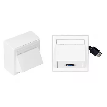 Enchufe Vivolink WI221185 USB blanco