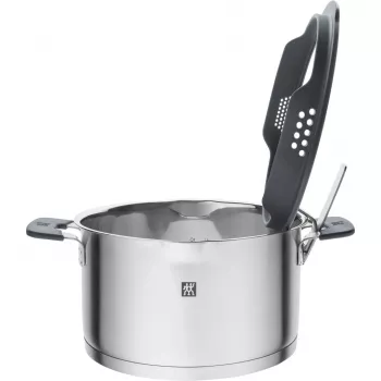 ZWILLING set de ollas de acero inoxidable SIMPLIFY 5 pzas. – apto para lavavajillas y horno, tapas de cristal, apto para vitrocerámica