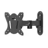 Maclean MC-416 Soporte de pared para TV y monitor 13-32 30 kg inclinable orientable máx. VESA 100x100 negro con acabado en polvo Soporte universal LED OLED LCD