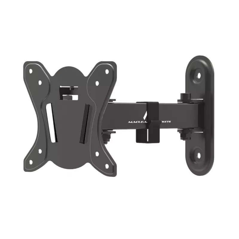 Maclean MC-416 Soporte de pared para TV y monitor 13-32 30 kg inclinable orientable máx. VESA 100x100 negro con acabado en polvo Soporte universal LED OLED LCD