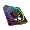 Ventilador de caja MODECOM VOLCANO LOOP 120 ARGB Reverse Fan negro 120 mm PWM 400–1400 RPM conector ARGB