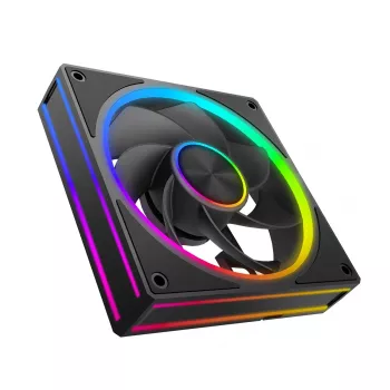 Ventilador de caja MODECOM VOLCANO LOOP 120 ARGB Reverse Fan negro 120 mm PWM 400–1400 RPM conector ARGB