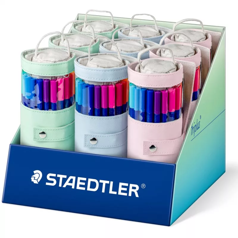 Rotulador de fibra Staedtler triplus color 323 — punta de fibra surtida, 20 colores, 1 ud.