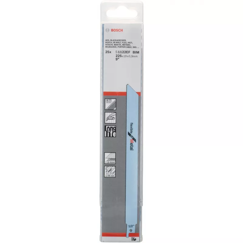 Bosch 2 608 657 553 hoja de sierra de calar/curvas/sable hoja de sierra sable Bimetal 1 ud.