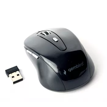 Ratón Gembird MUSW-6B-01 oficina diestro RF inalámbrico óptico 1600 DPI