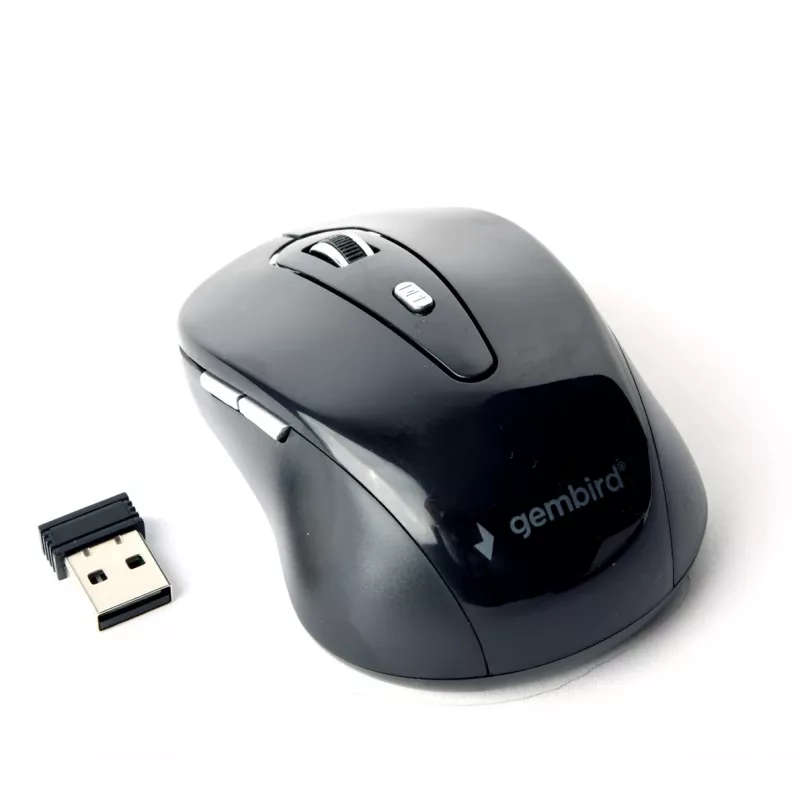 Ratón Gembird MUSW-6B-01 oficina diestro RF inalámbrico óptico 1600 DPI