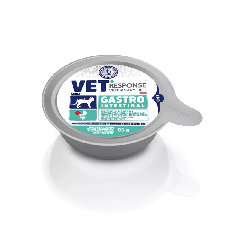 VET RESPONSE Gastrointestinal - Comida húmeda para gatos - 4x85 g