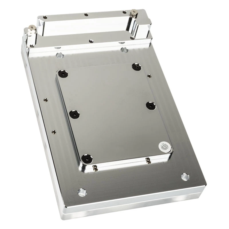 Bloque de agua BitsPower Monoblock para ASRock X399M Taichi RGB, Acrílico/Cobre, niquelado, 90×142×29,1 mm