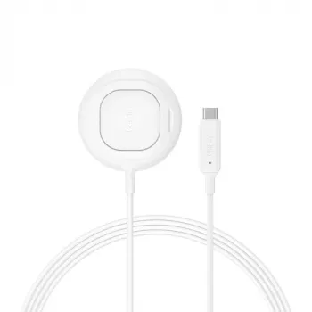 Belkin UltraCharge Base de carga inalámbrica Qi2 25 W con soporte, blanco (WIA013HQWH)