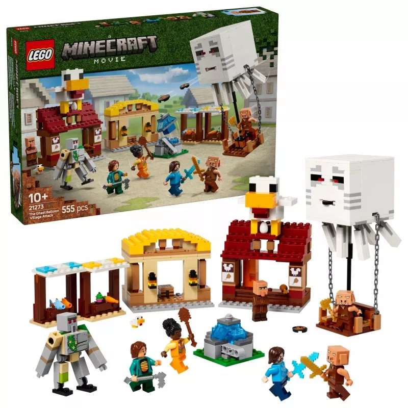 LEGO MINECRAFT 21273 El ataque del globo ghast al poblado