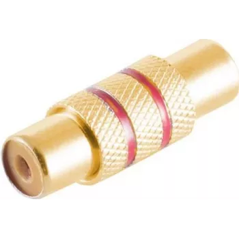 Adaptador ShiverPeaks RCA a RCA de metal, modelo 57040-MGR – conector hembra de audio