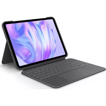 Teclado Logitech Combo Touch QWERTY danés finlandés noruego sueco Smart Connector grafito