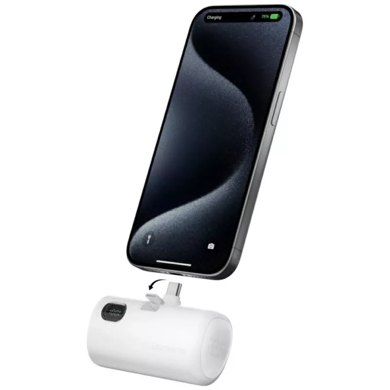 Batería externa 4smarts 541657 5000 mAh Li-Ion blanca USB-C 2 conectores PD 2.0 PPS Quick Charge 3.0 3,63 V