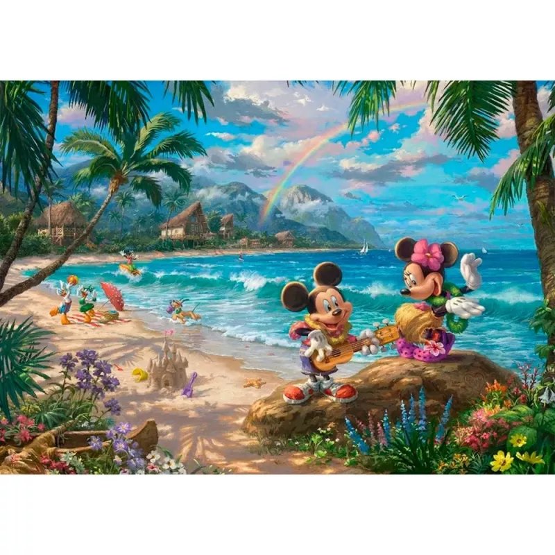 Puzle Schmidt Spiele Disney Mickey y Minnie en Hawái 1000 piezas