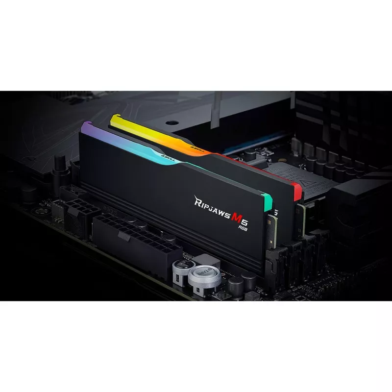 DIMM 64 GB DDR5-5200 (2x 32 GB) Dual-Kit, memoria negra, F5-5200J4040A32GX2-RM5RK, Ripjaws M5 RGB