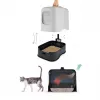 Rotho Biala bandeja sanitaria para gatos, plástico, 51 x 39,5 x 44,3 cm, antracita