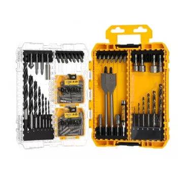 Set de DeWalt con 100 tornillos Pozidriv – juego de fijación, tamaños surtidos para aplicaciones en madera y metal