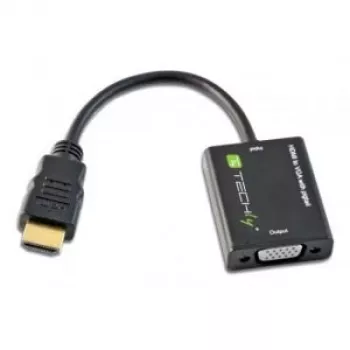 Adaptador de cable de vídeo Techly IDATA-HDMI-VGA2 VGA (D-Sub) negro