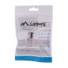 Módulo Keystone LANBERG KSU6-1090, Cat6 U/UTP plano, conector macho RJ-45 a conector hembra LSA, AWG 22/26, 14.5×16.1 mm, blanco