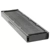 Radiador Aqua-Computer airplex radical 2/480 — aluminio/cobre/acero inoxidable, 520×140×40 mm