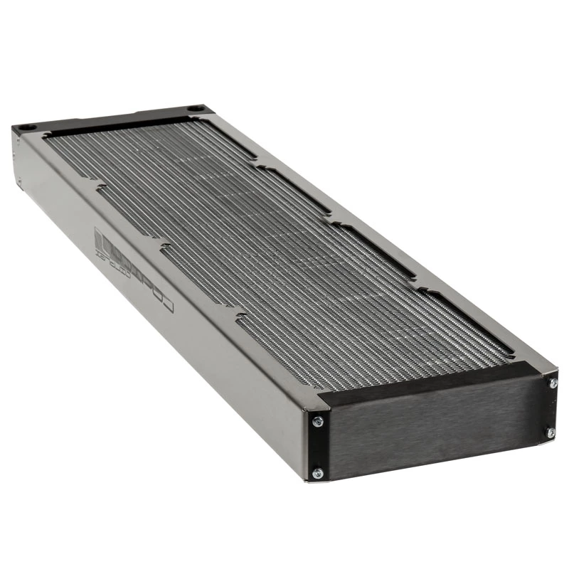Radiador Aqua-Computer airplex radical 2/480 — aluminio/cobre/acero inoxidable, 520×140×40 mm