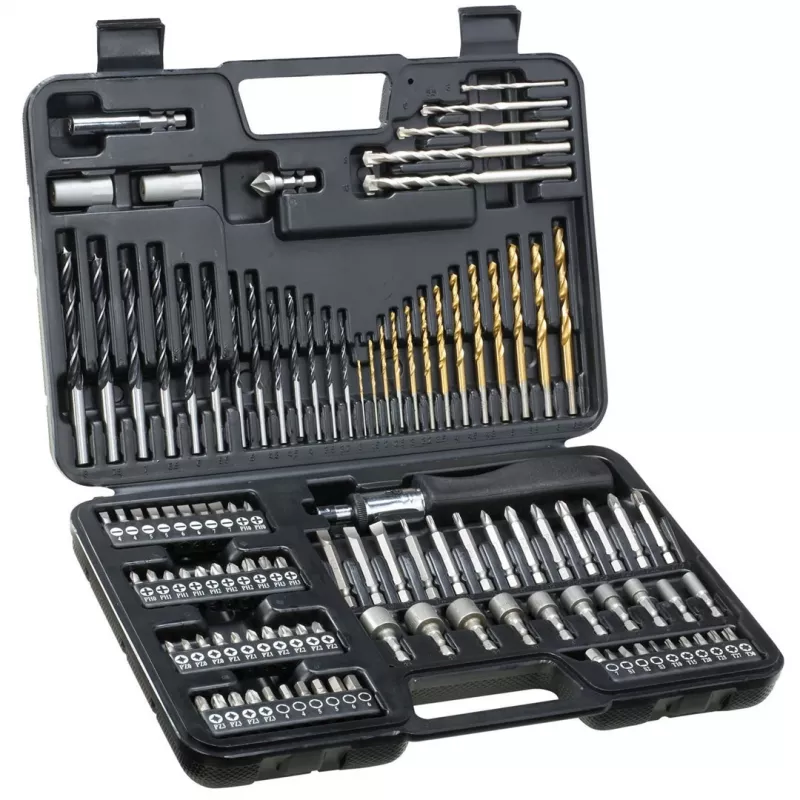 Juego de brocas DeWALT DT0109-QZ — 109 uds. para mampostería, metal y madera con maletín
