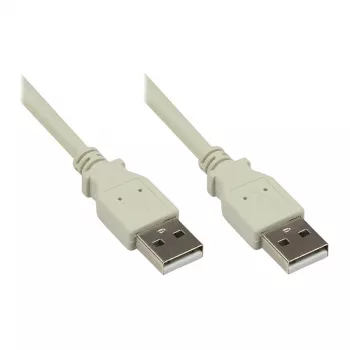 Cable USB2.0 Good Connections A-A Gris 1,8m