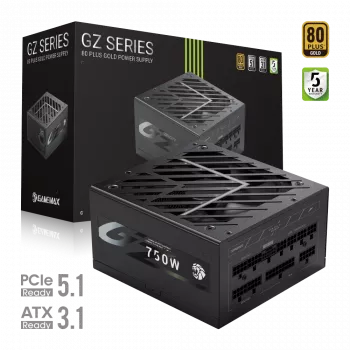 Gamemax fuente de alimentación, 80 PLUS, Gold | GZ 750G | 750 W