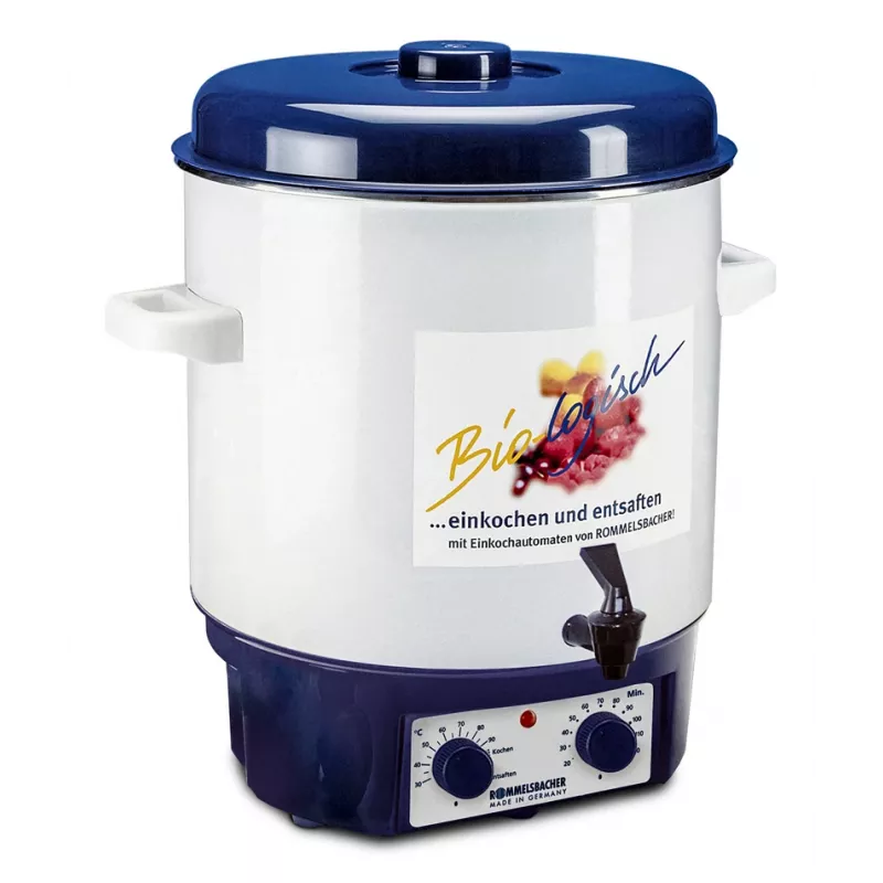 Máquina para vino caliente y conservas KA 1804 (blanco/azul, 1.800 vatios, 27 L)