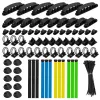LogiLink Set organizador de cables 128 piezas