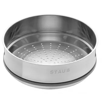 STAUB La Cocotte olla redonda de hierro fundido con inserto 40508-819-0 - 3,8 ltr. Graphit